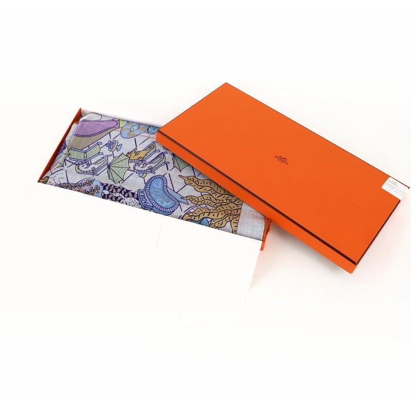 HERMES エルメス カレジェアン カレ140 大判ショール