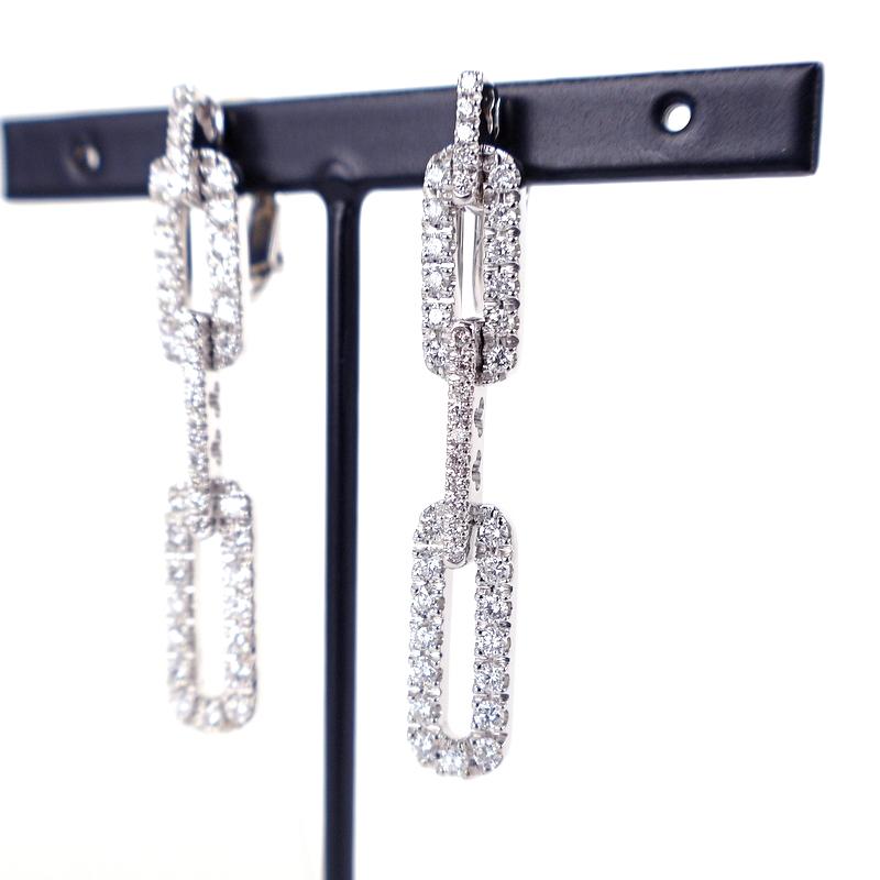 ピンクゴールド、ダイヤモンド（複数）イヤリング - Damiani MARGHERITA