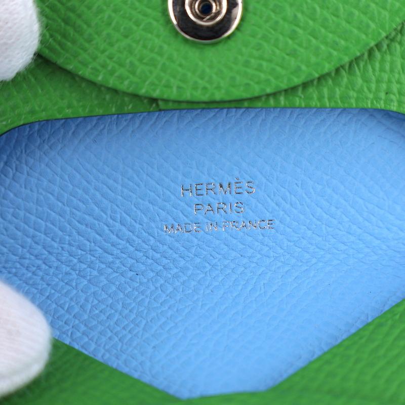 HERMES（エルメス） バスティアヴェルソ コインケース レザー グリーン