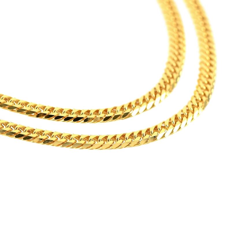 喜平 ネックレス 18金 六面W喜平 10.0g 50cm K18YG レディース