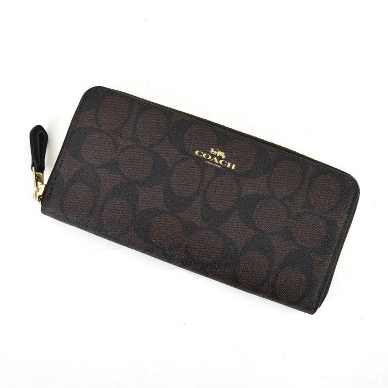 COACH（コーチ） 長財布 レディース メンズ シグネチャー ラウンド