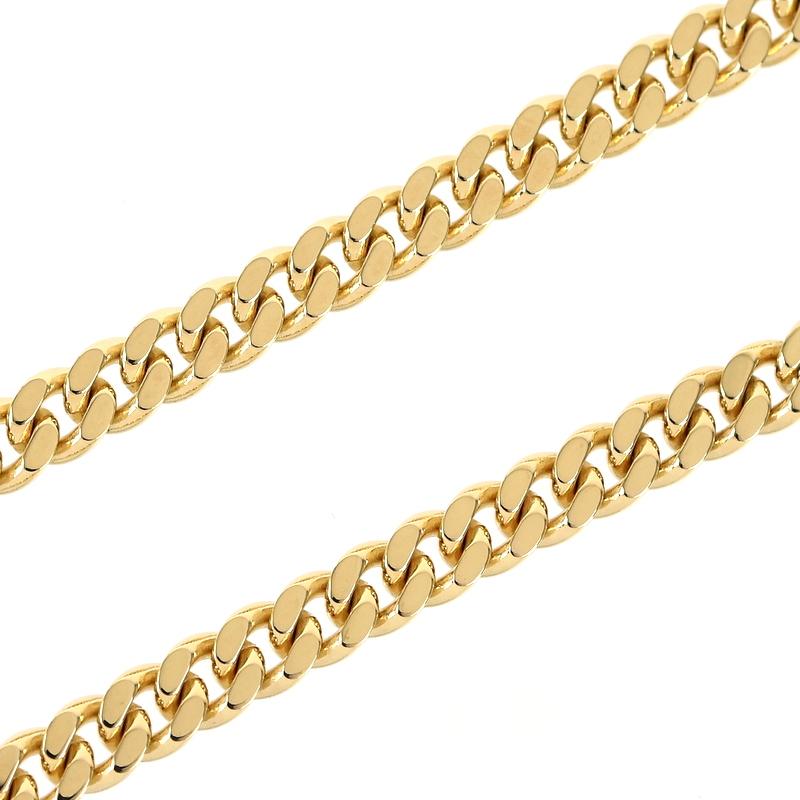 喜平 ブレスレット 18金 20.2g 18cm 二面喜平 K18YG イエローゴールド