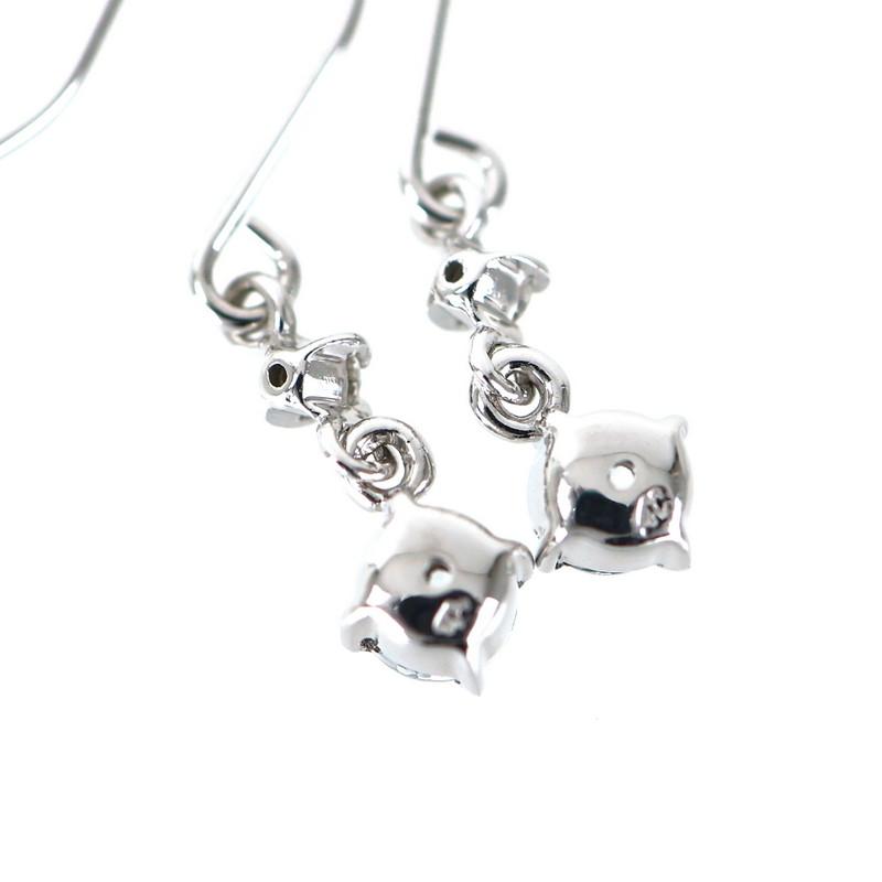 4℃（ヨンドシー） ピアス アクアマリン ダイヤモンド 14k 14金