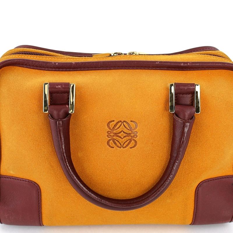Amazona（LOEWE） ロエベ バッグ 中古 アマソナ28 イエロー×パープル系