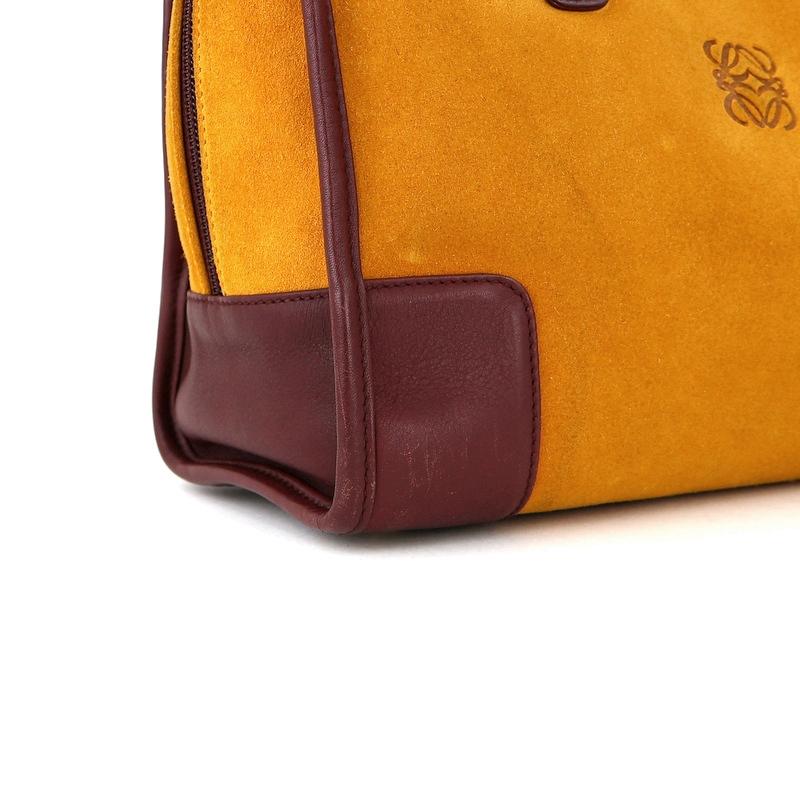 Amazona（LOEWE） ロエベ バッグ 中古 アマソナ28 イエロー×パープル系