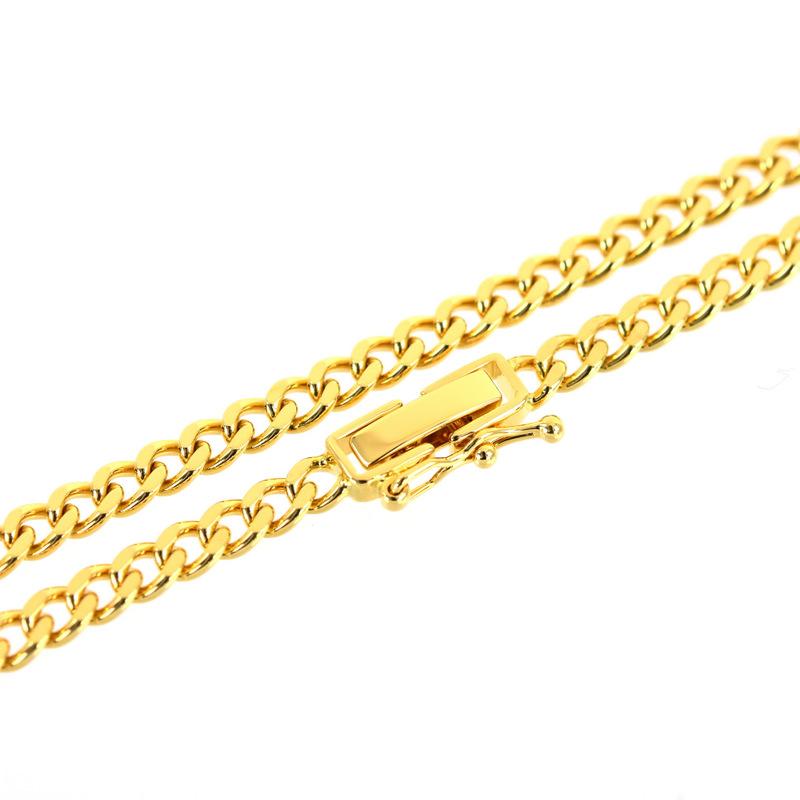 喜平 チェーンネックレス 二面喜平 50cm 17.2g 約17g 18k 18金