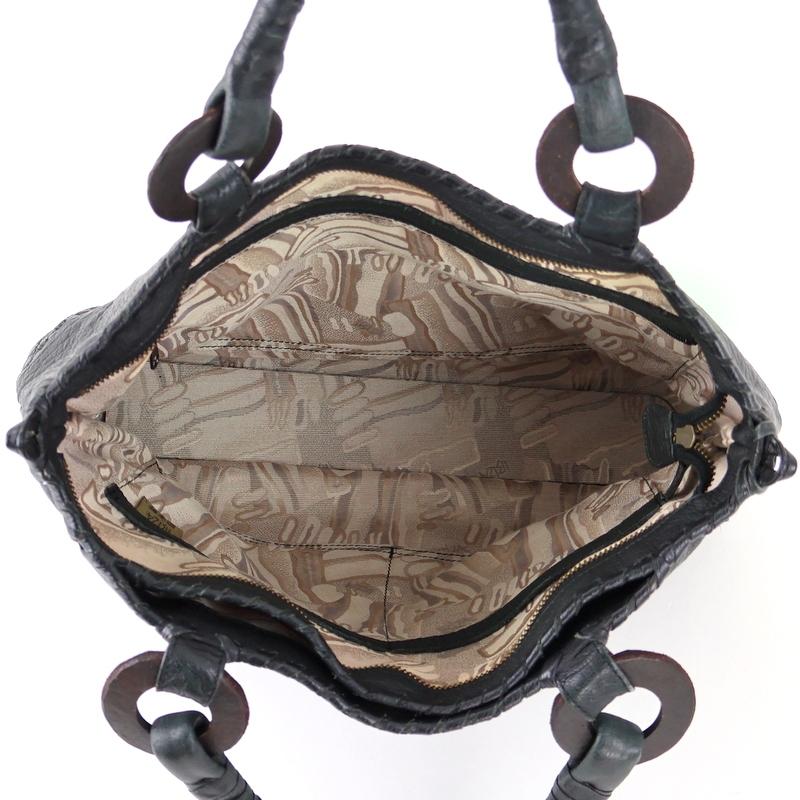 IBIZA イビザ　トートバッグ　ショルダーバッグ 2way 黒 IBIZA イビサ バッグ トートバッグ 2WAYトート ショルダーバッグ