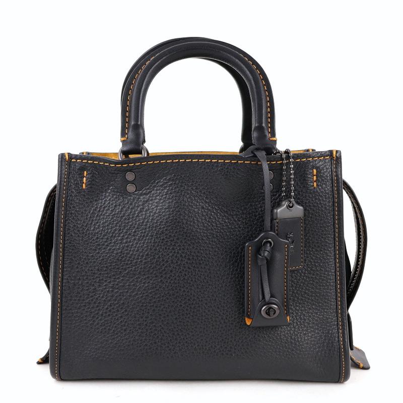 美品 コーチ ローグ 20315 レザー 2WAY ショルダーバッグ　紺 楽天市場】【バッグ】COACH コーチ ハンドバッグ ショルダー