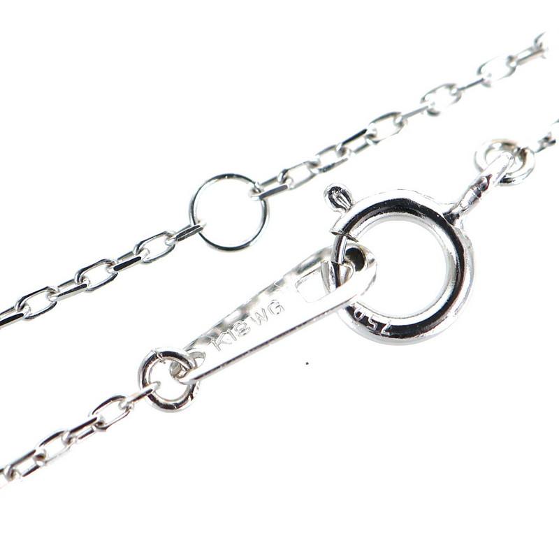 ネックレス レディース ハートモチーフ 18k 18金 ホワイトゴールド