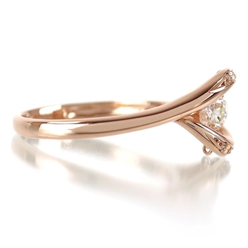 ダンシングストーン リング K18PG ダイヤモンド 0.23ct 12号