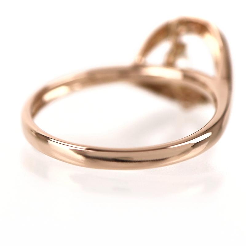 ダンシングストーン リング K18PG ダイヤモンド 0.23ct 12号