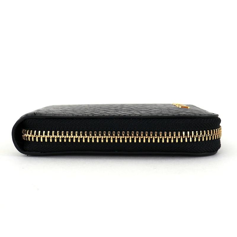 新品未使用 バルマン財布 BALMAIN（バルマン） 財布 レザー ラウンドファスナー財布 ブラック