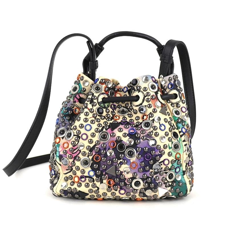 GIORGIO ARMANI ジョルジオアルマーニ 巾着バッグ 2WAY ショルダー