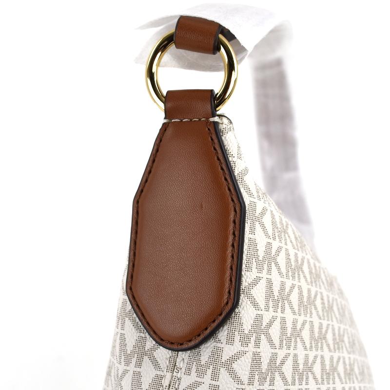 【新品未使用】マイケルコース　2ウェイバック　ホワイト&ブラック　キーリング付き MICHAEL KORS マイケルコース ショルダーバッグ 2Way