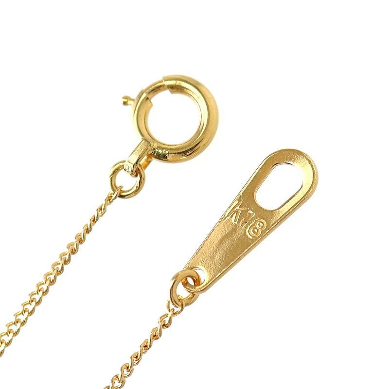 ネックレス レディース 18金 馬蹄モチーフ ダイヤ 0.05ct ダイヤ