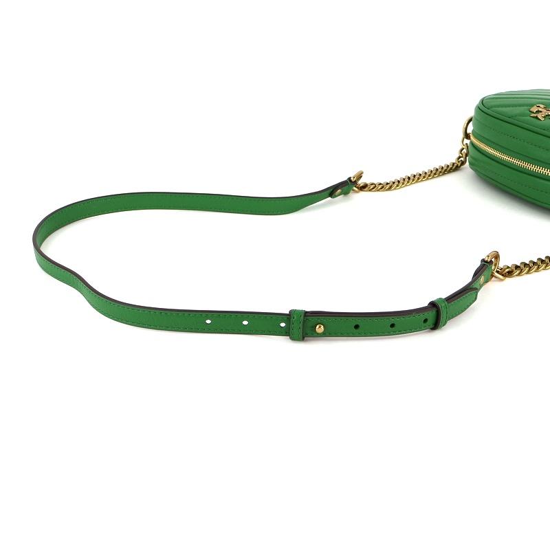 未使用トリーバーチ ショルダーバッグ ペリー ボンベ カメラバッグ グリーン系 ✨稀少✨美品✨トリーバーチ ペリーボンベ カメラバッグ