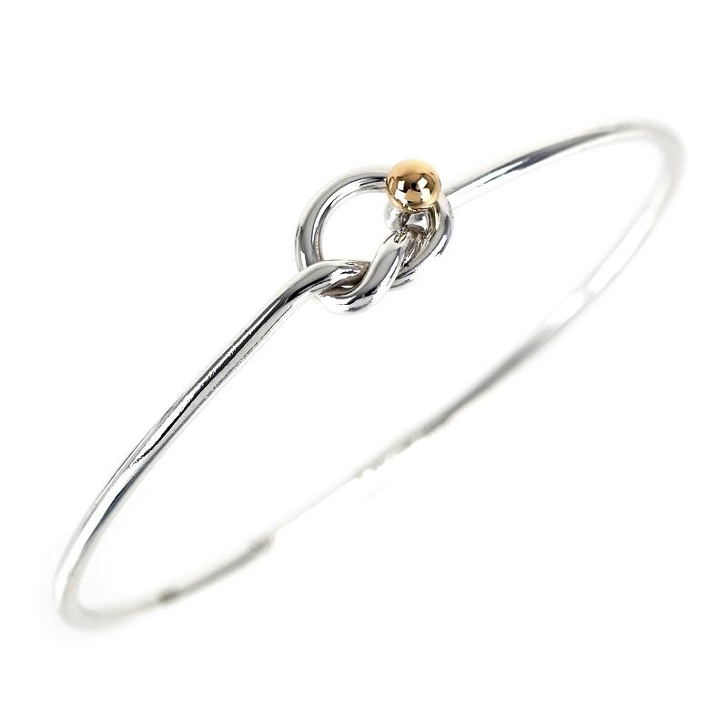 TIFFANY&Co.（ティファニー） バングル ラブノット SV925×K18YG 16.5cm
