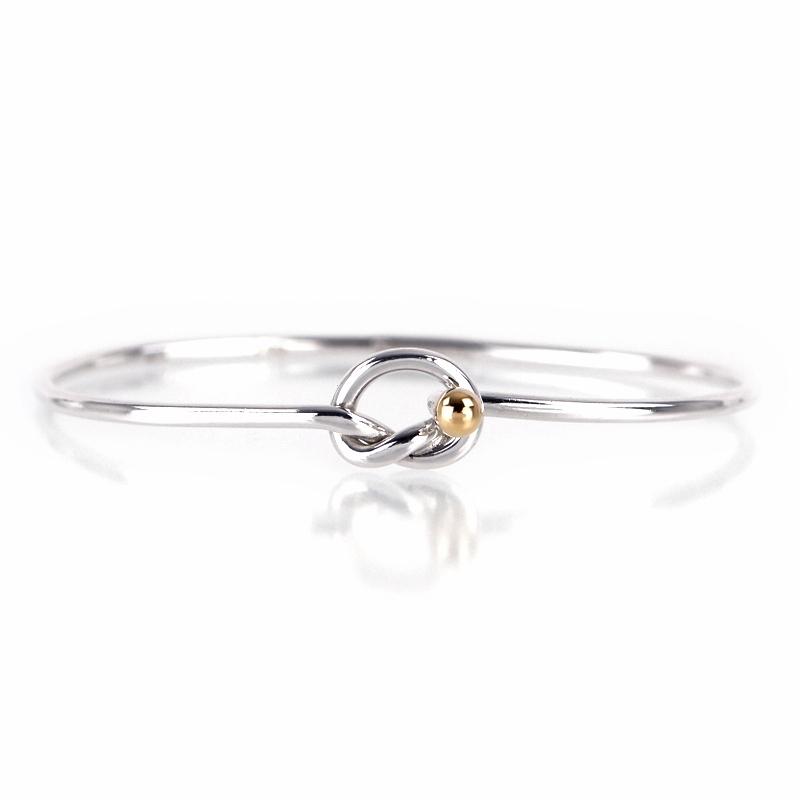 TIFFANY&Co.（ティファニー） バングル ラブノット SV925×K18YG 16.5cm