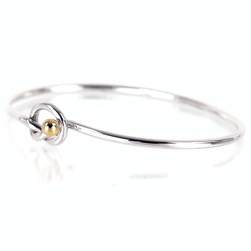 TIFFANY&Co.（ティファニー） バングル ラブノット SV925×K18YG 16.5cm