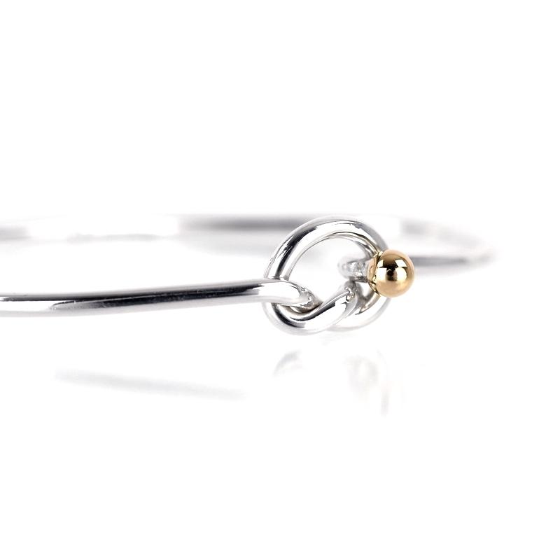 TIFFANY&Co.（ティファニー） バングル ラブノット SV925×K18YG 16.5cm