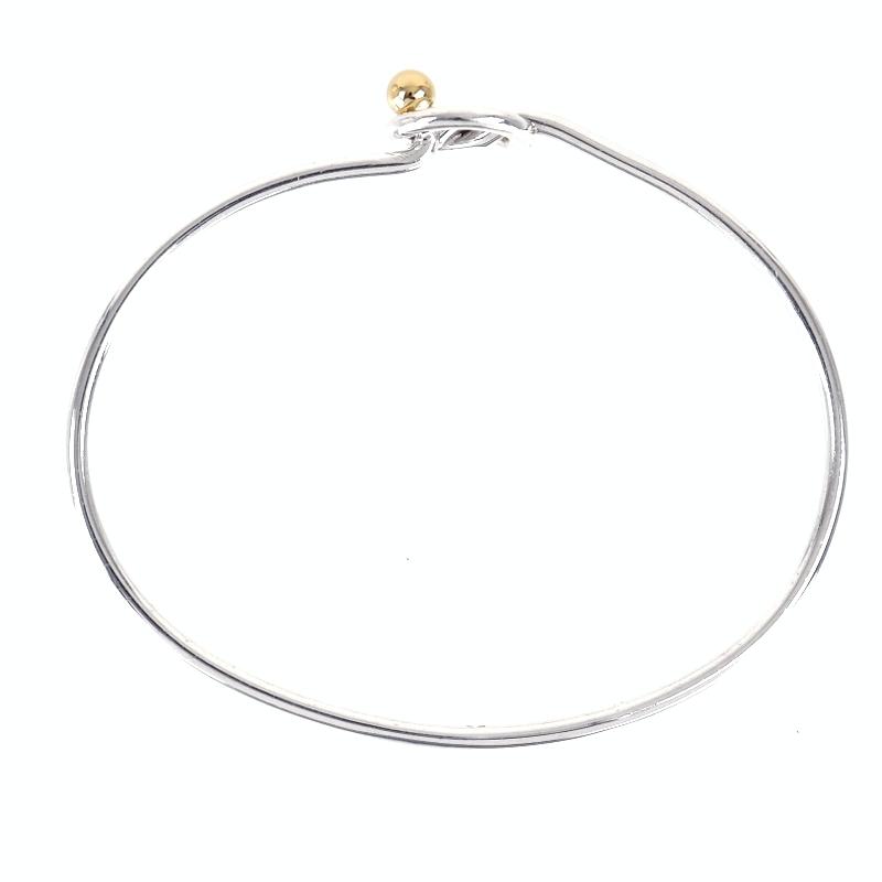 TIFFANY&Co.（ティファニー） バングル ラブノット SV925×K18YG 16.5cm