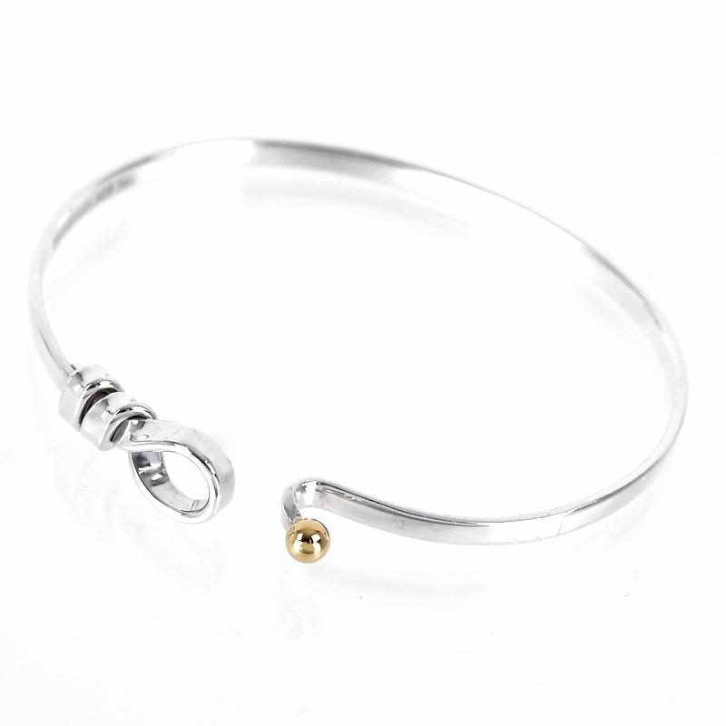 TIFFANY&Co.（ティファニー） バングル フック&アイ SV925×K18YG 16.5
