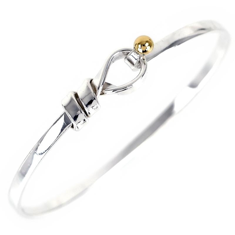 TIFFANY&Co.（ティファニー） バングル フック&アイ SV925×K18YG 16.5