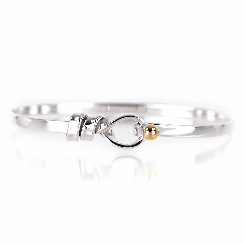 TIFFANY&Co.（ティファニー） バングル フック&アイ SV925×K18YG 16.5