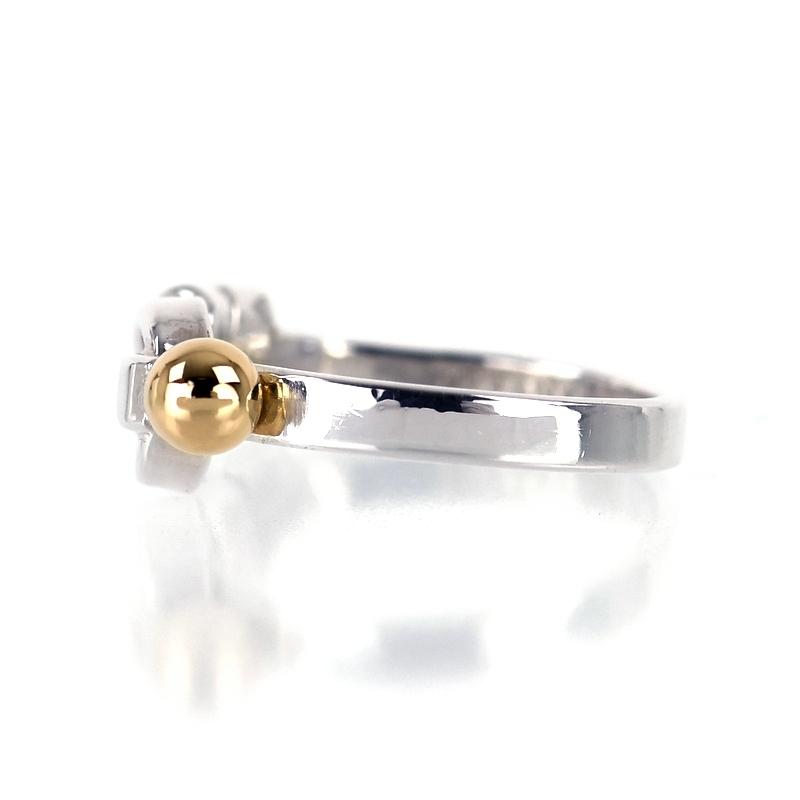 TIFFANY&Co.（ティファニー） 指輪 フック&アイ SV925×K18YG 9号