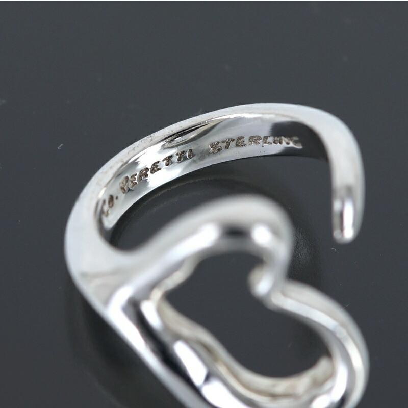 ティファニー リング オープンハート スターリングシルバー 8.5号