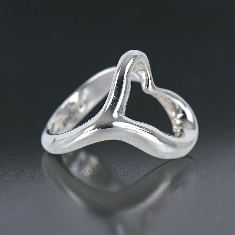 ティファニー リング オープンハート スターリングシルバー 8.5号