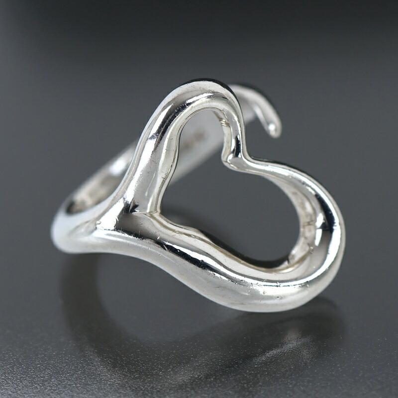 ティファニー リング オープンハート スターリングシルバー 8.5号