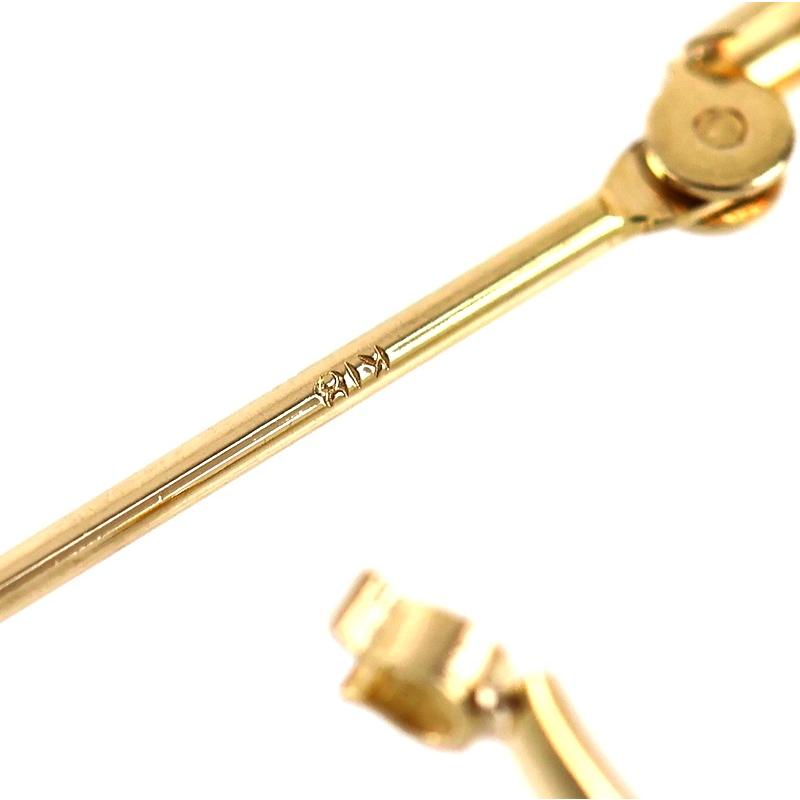 ピアス K18 YG 両耳用 ブランド不明 ピアス 18金 フープ K18YG 両耳用 0.9g 2mm幅 ジュエリー 地金ピアス