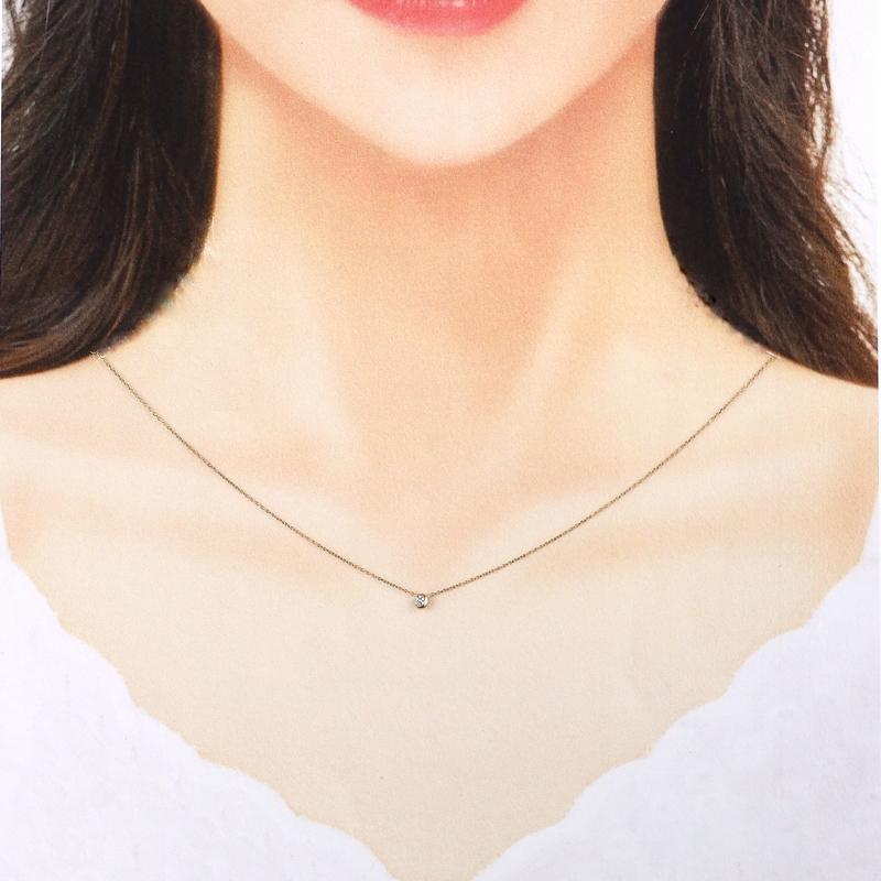 STAR JEWELRY スタージュエリー ネックレス 18金 ムーン