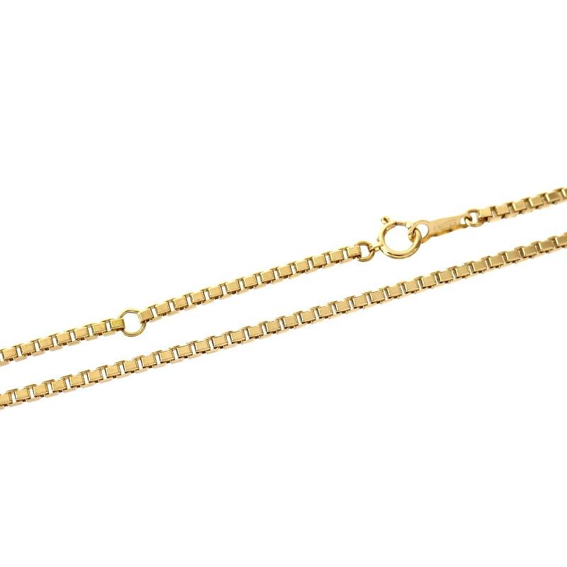 ネックレス チェーン 45cm ベネチアン K18YG 18金 15.9g メンズ 