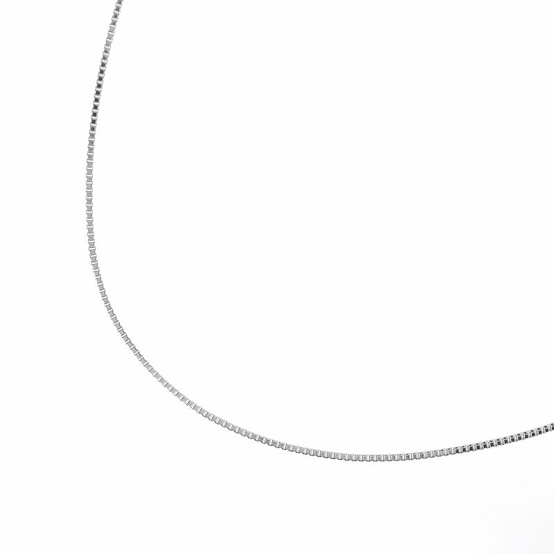 ネックレス チェーン 45cm ベネチアン Pt850 4.1g アジャスター付き