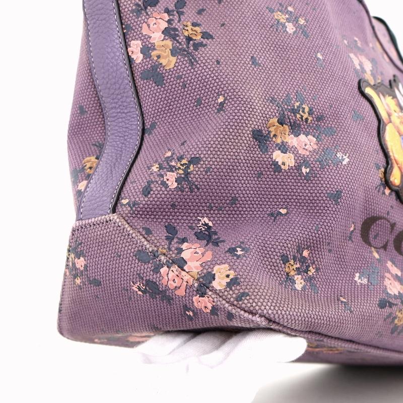 COACH（コーチ） ディズニーコラボ トートバッグ パープル系