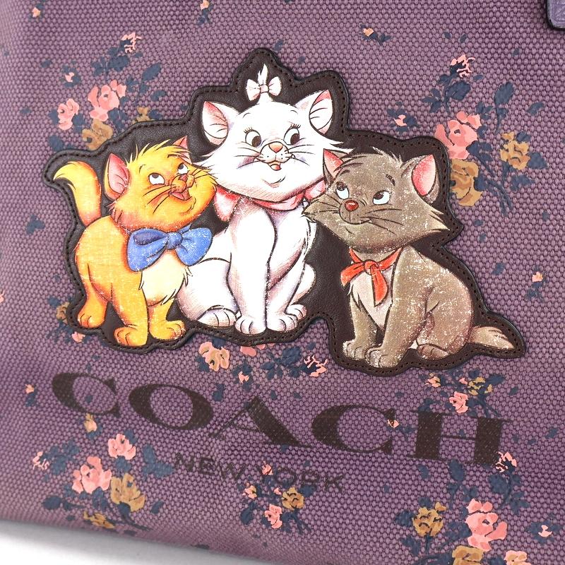 COACH（コーチ） ディズニーコラボ トートバッグ パープル系 おしゃれ 