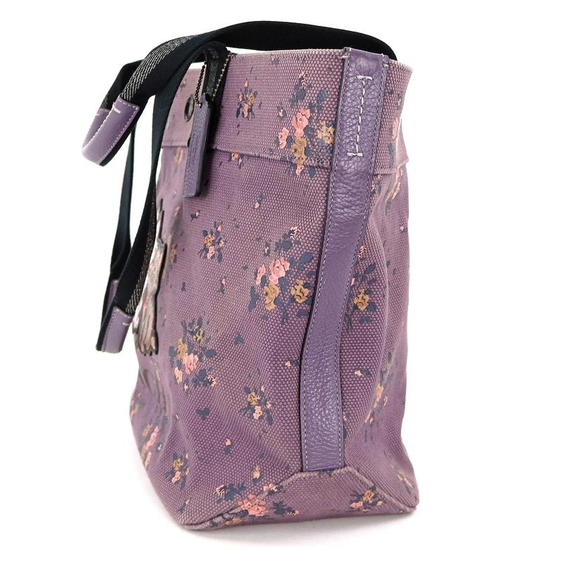 COACH（コーチ） ディズニーコラボ トートバッグ パープル系