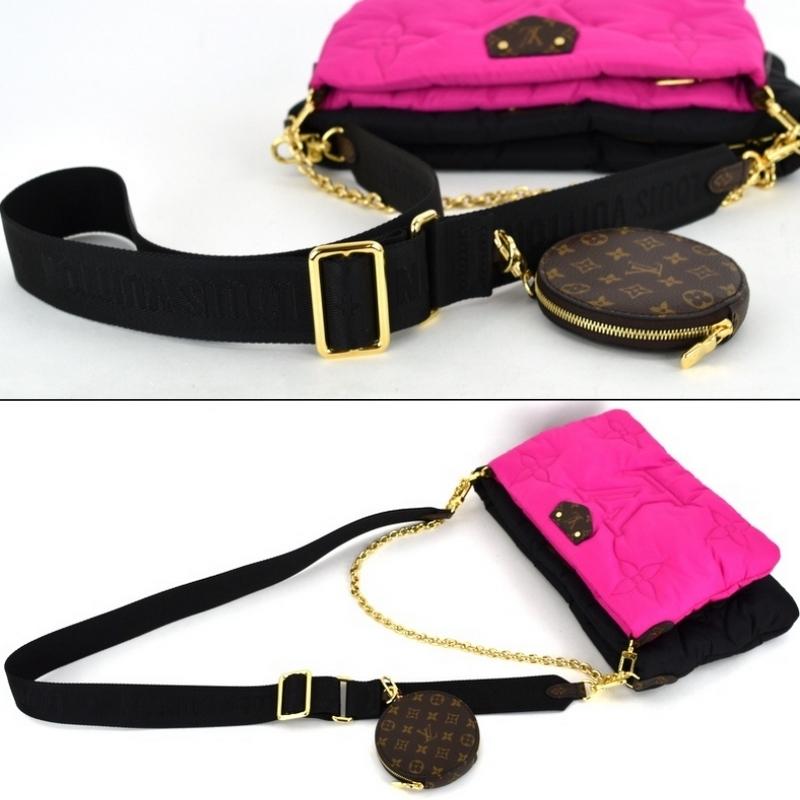 ルイ ヴィトン マキシ ミュルティ ポシェット アクセソワール ブラック フューシャ M58980 2WAYバッグ LOUIS VUITTON 横浜BLANC LOUIS VUITTON（ルイ・ヴィトン） ルイ ヴィトン マキシ ミュルティ