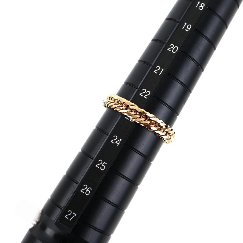 喜平 指輪 18金 12面トリプル喜平 3.4g 23号 K18YG イエローゴールド