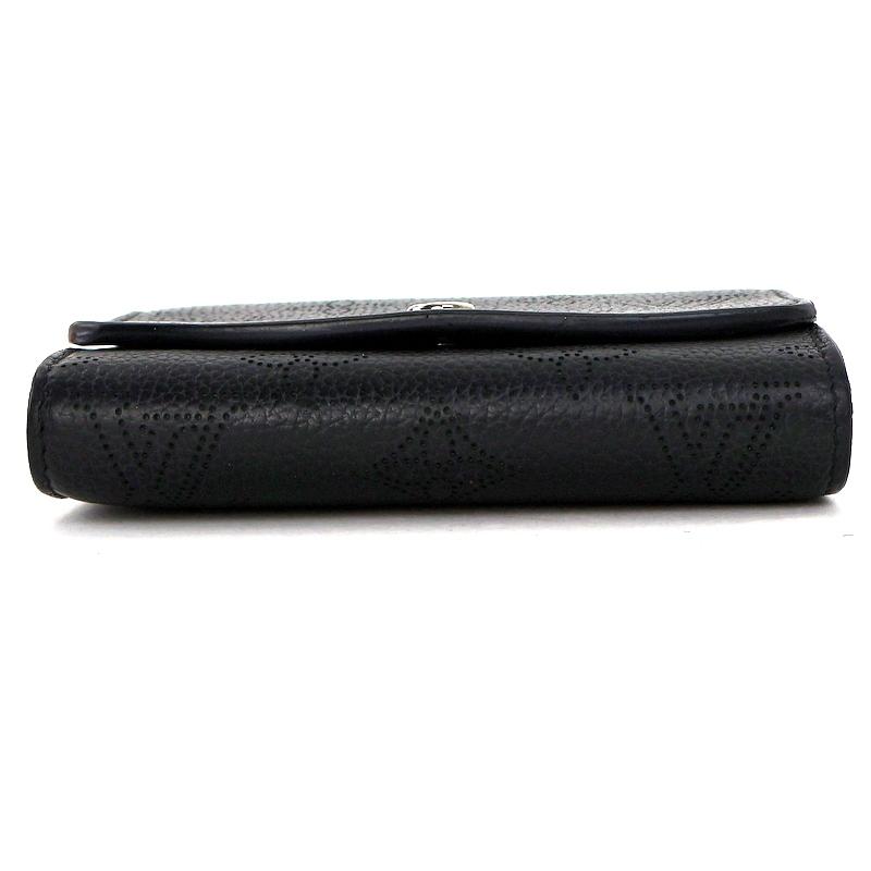 LOUIS VUITTON ルイ・ヴィトン ポルトフォイユ イリス コンパクト 三つ折り財布 M62540 モノグラムマヒナ ブラック  レディース【中古】 LOUIS VUITTON ルイ・ヴィトン ポルトフォイユ・イリス コンパクト