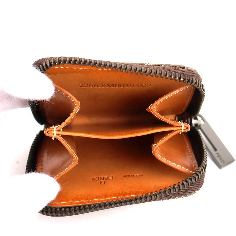 FENDI（フェンディ） ズッカ コインケース 8M0019 ベージュ×ダーク