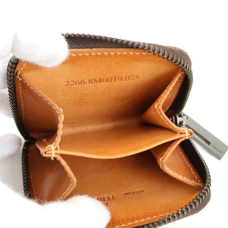 FENDI（フェンディ） ズッカ コインケース 8M0019 ベージュ×ダーク