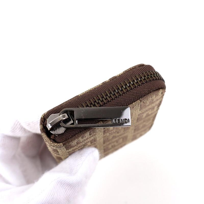 FENDI（フェンディ） ズッカ コインケース 8M0019 ベージュ×ダーク