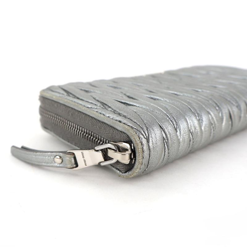 miu ミュウミュウ 財布 レディース マテラッセ ラウンド