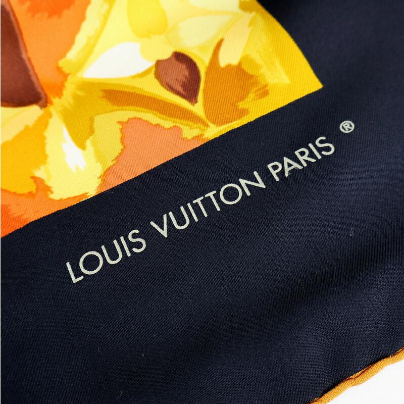 LOUIS VUITTON（ルイ・ヴィトン） スカーフ シルク100% ブラック