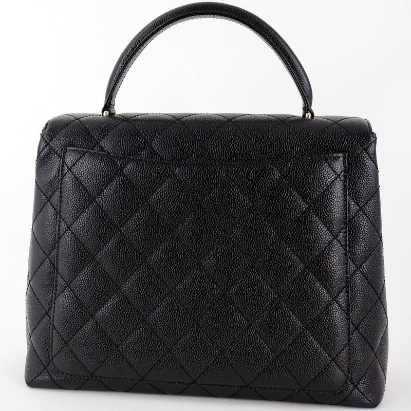 CHANEL シャネル キャビアスキン ゴールド金具 ココマーク 本革 CHANEL シャネル バッグ ハンドバッグ キャビアスキン ブラック