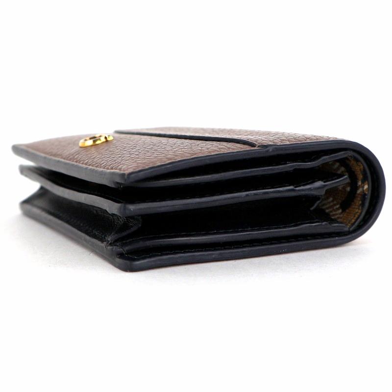 未使用 Salvatore Ferragamo レザー二つ折り財布　グレージュ FERRAGAMO フェラガモ 財布 グレージュ 二つ折り財布 レディース