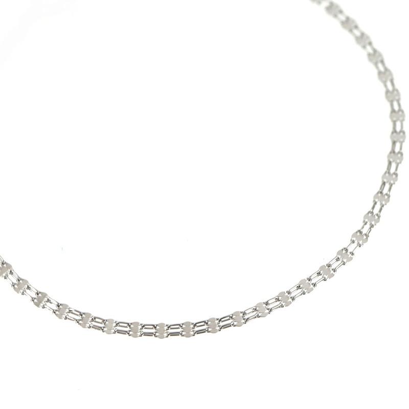 ブレスレット レディース Pt1000 18cm 1.2g ペタルチェーン チェーン 
